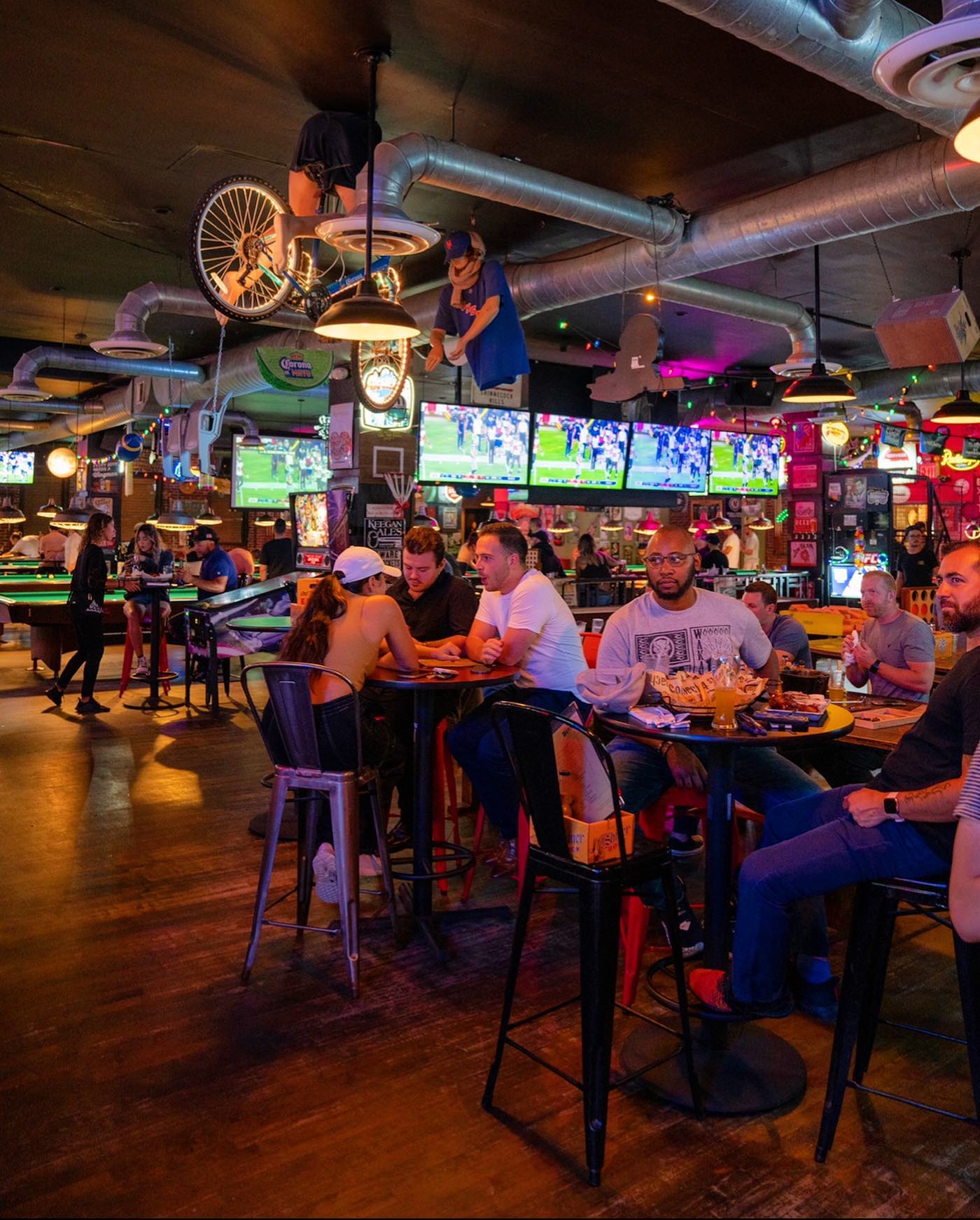 People Dining At The Bar